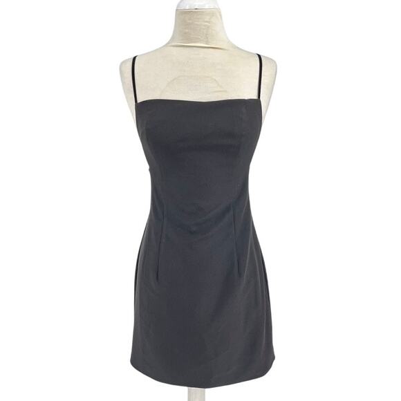Majorelle Black Dress Small Open Back Mini - Picture 1 of 6